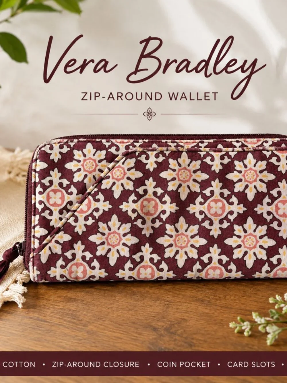 Vera Bradley Zip-Around Wallet - Picture 8 of 8